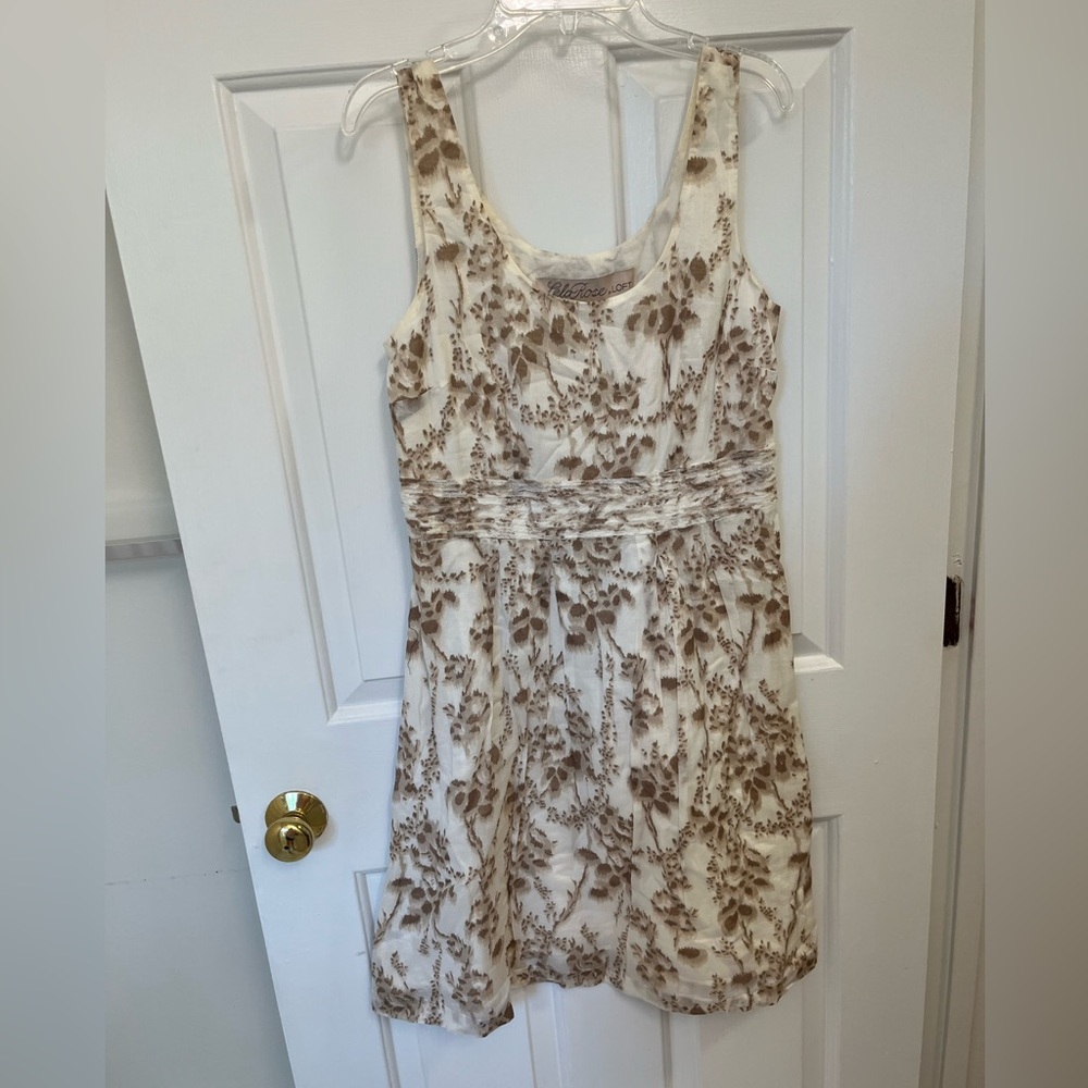 Lela Rose for LOFT Floral Sleeveless Dress